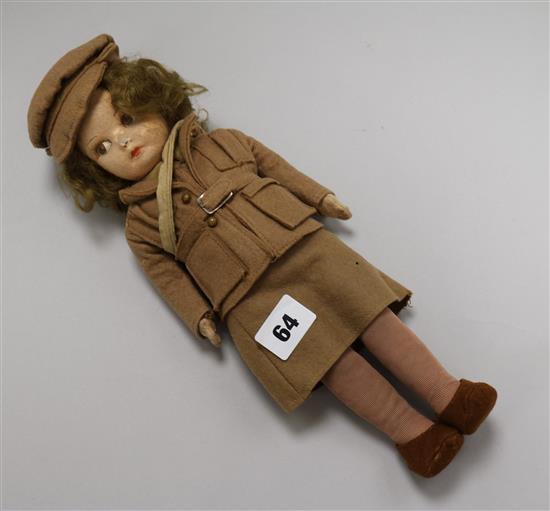 A Nora Welling style WWII doll